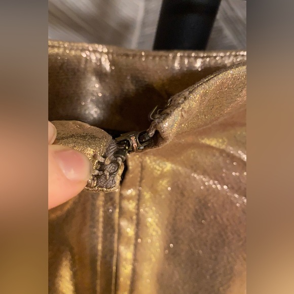 Wild Fable Gold Mini Skirt - Picture 3 of 7